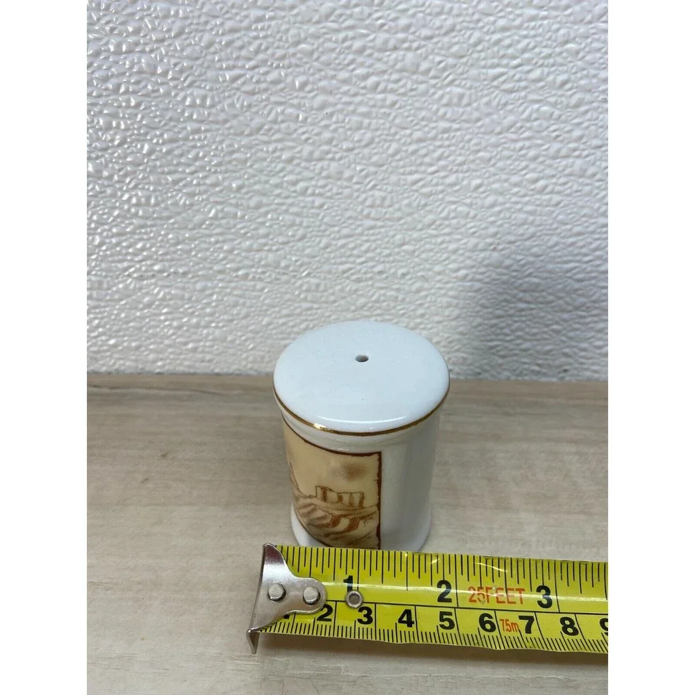 Vintage Utah White Ceramic Salt Shaker Travel Souvenir NOS